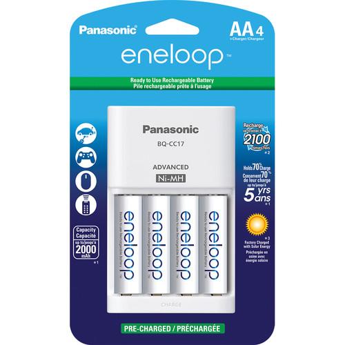 Panasonic Eneloop Rechargeable AA Ni-MH Batteries K-KJ17MCA4BA