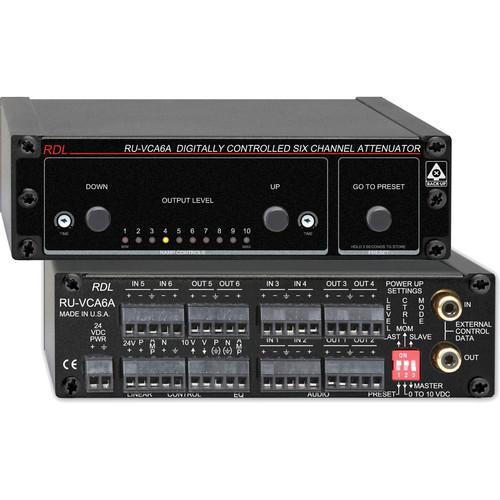 RDL RU-VCA6A Digitally Controlled Six Channel Audio RU-VCA6A, RDL, RU-VCA6A, Digitally, Controlled, Six, Channel, Audio, RU-VCA6A,