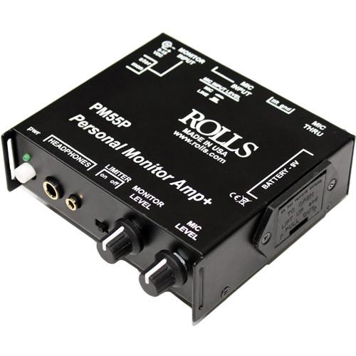 Rolls PM55P Stereo Personal Monitor Amplifier with Optical PM55P