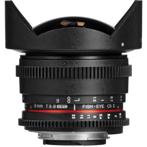 Samyang 8mm T3.8 UMC Fish-Eye CS II Lens SYHD8MV-N