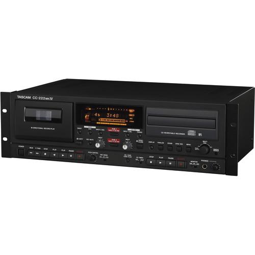 Tascam CC-222MKIV Professional CD Recorder/Cassette CC-222MK4, Tascam, CC-222MKIV, Professional, CD, Recorder/Cassette, CC-222MK4