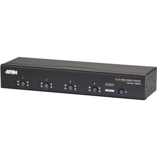 ATEN VM0404 4 x 4 Video Matrix Switch with Audio VM0404