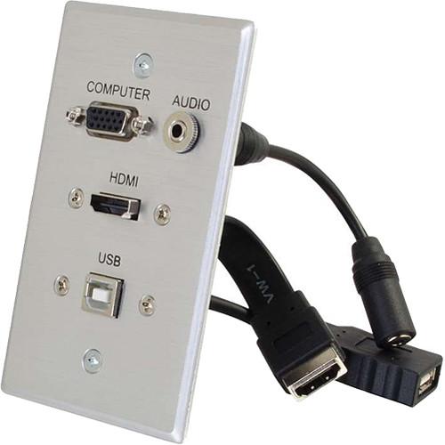 C2G HDMI, VGA, 3.5mm Audio and USB Pass Through Single 39707, C2G, HDMI, VGA, 3.5mm, Audio, USB, Pass, Through, Single, 39707,