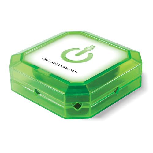 CableHub Square CableHub (Edge Glow Green) CHSQ-200