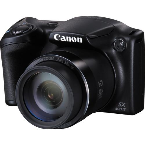 Canon PowerShot SX400 IS Digital Camera (Black) 9545B001, Canon, PowerShot, SX400, IS, Digital, Camera, Black, 9545B001,