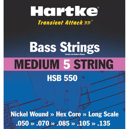Hartke HSB 550 Bass Guitar Strings - Medium 5-String Set HSB550, Hartke, HSB, 550, Bass, Guitar, Strings, Medium, 5-String, Set, HSB550
