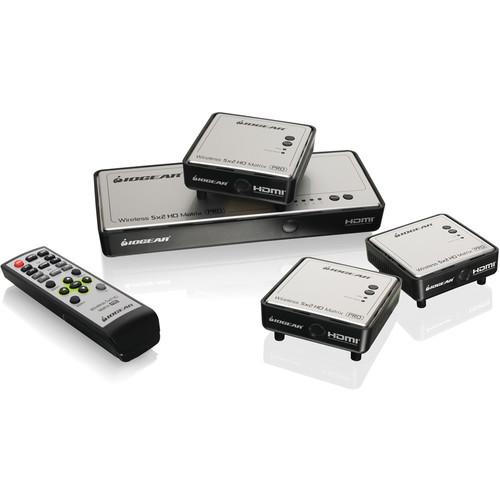 IOGEAR IOGEAR Wireless 5 x 2 HD Matrix Pro with Two GWHDMS52MBK3