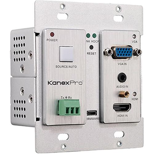 KanexPro HDBaseT VGA & HDMI over CAT6 Wall Plate WP-HDBASETX