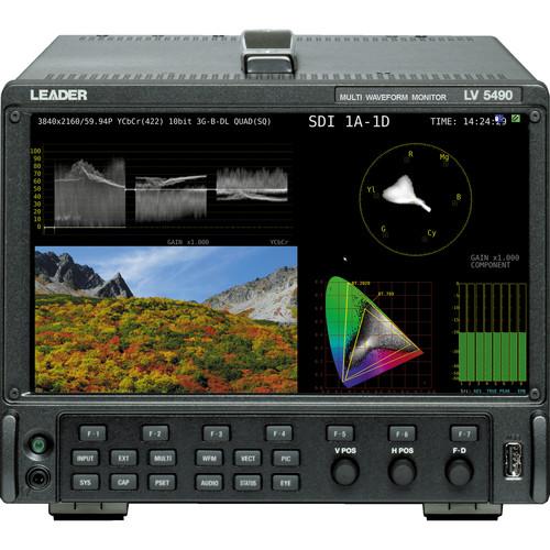Leader LV5490 Quad Multi Format 4K 3G-SDI Waveform Monitor, Leader, LV5490, Quad, Multi, Format, 4K, 3G-SDI, Waveform, Monitor