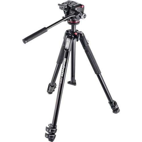 Manfrotto 190X3 Three Section Tripod with MHXPRO-2W MK190X3-2W
