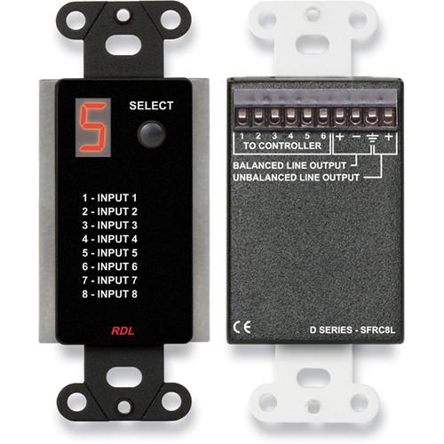 RDL DB-SFRC8L Audio Selector for SourceFlex DB-SFRC8L, RDL, DB-SFRC8L, Audio, Selector, SourceFlex, DB-SFRC8L,