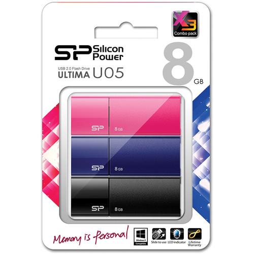 Silicon Power Ultima U05 8GB USB 2.0 Flash SP024GBUF2U05VCM