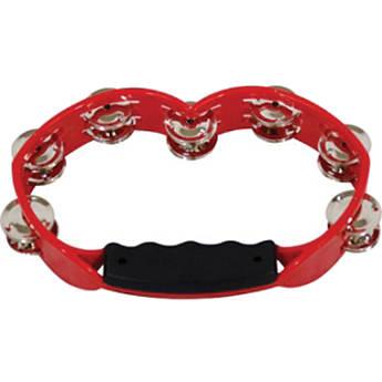 Tycoon Percussion Brass Jingles Plastic Tambourine (Red) 755530