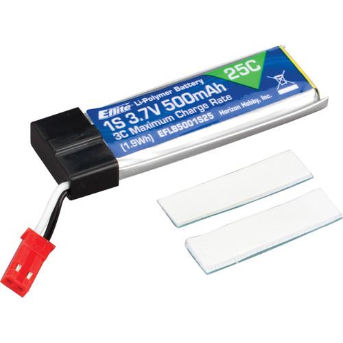 E-flite 500 mAh 1S 3.7V 25C LiPo Battery EFLB5001S25