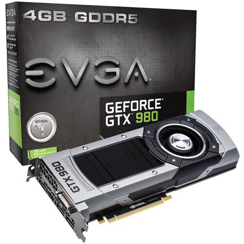 EVGA  NVIDIA GeForce GTX 980 04G-P4-2980-KR, EVGA, NVIDIA, GeForce, GTX, 980, 04G-P4-2980-KR, Video