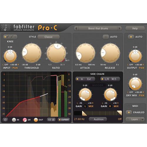 FabFilter Pro-C Professional Compressor Software Plug-In