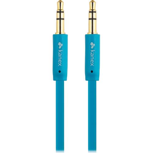 Kanex Stereo AUX Flat Cable (6', Blue) KAUXMM6FFBL, Kanex, Stereo, AUX, Flat, Cable, 6', Blue, KAUXMM6FFBL,
