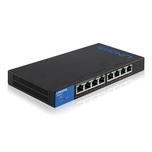 Linksys LGS308P 8-Port Smart Gigabit PoE  Switch LGS308P