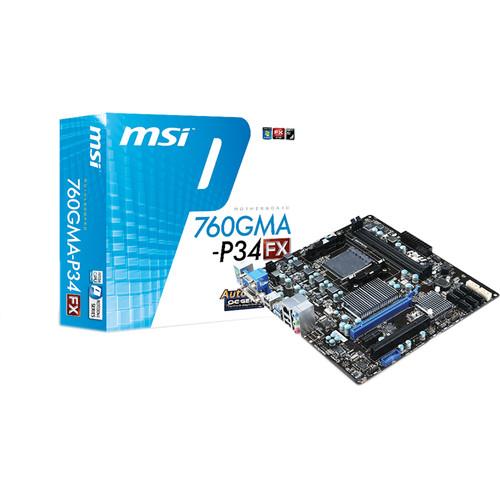 User manual MSI 760GMA-P34 (FX) Micro-ATX Desktop Motherboard 760GMA