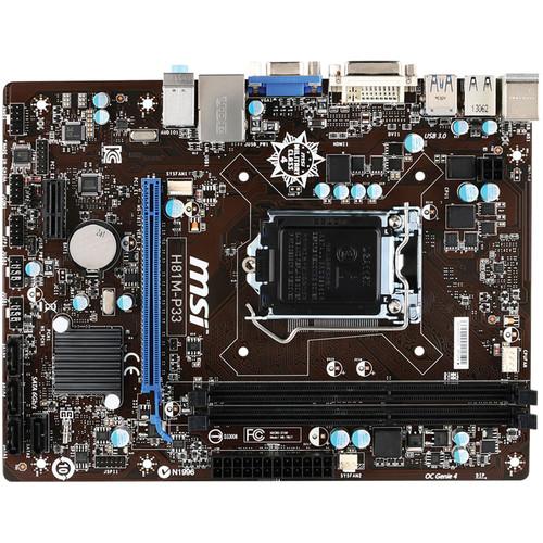 MSI  H81M-P33 Desktop Motherboard H81M-P33