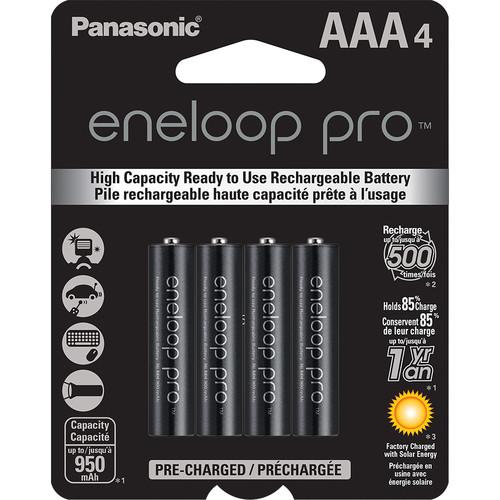 Panasonic Eneloop Pro AAA Rechargeable Ni-MH BK-4HCCA4BA