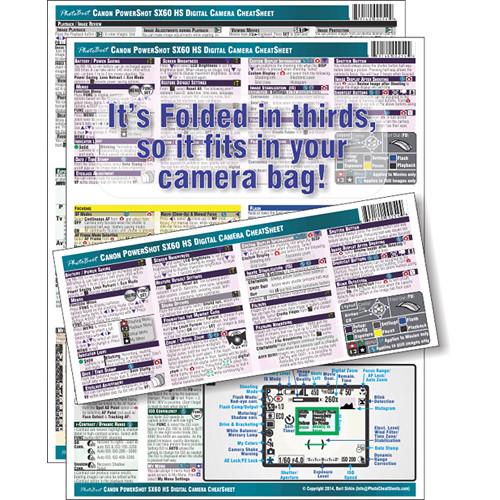 PhotoBert CheatSheet for Canon PowerShot SX60 HS TC154-14