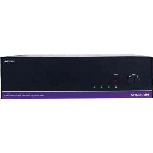 Smart-AVI DVN-4Trio 4-Port Dual Display DVI-D KVM DVN-4TRIOS