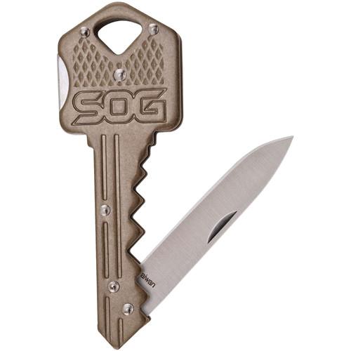 SOG  Key Knife (Brass) KEY102-CP