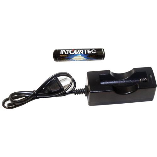 Tovatec 18650 Li-Ion Battery and Charger IT18650 SET