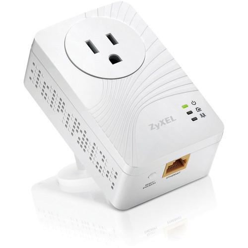 ZyXEL 200 Mb/s Mini Powerline Pass-Thru Ethernet Adapter PLA4111, ZyXEL, 200, Mb/s, Mini, Powerline, Pass-Thru, Ethernet, Adapter, PLA4111