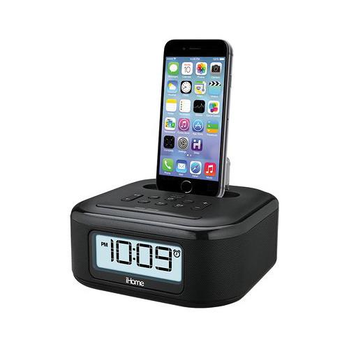 iHome iPL23 Stereo FM Clock Radio with Lighting Dock IPL23B