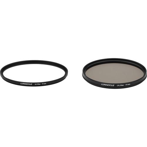 Luminesque 77mm Circular Polarizer and UV Slim PRO UVS-CPKS77