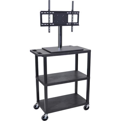 Luxor ET38E-B Mobile Cart with Universal LCD TV Mount ET38E-B