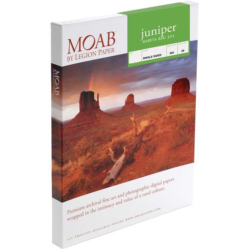 Moab Juniper Baryta Rag 305 Paper F01-JBR305131925, Moab, Juniper, Baryta, Rag, 305, Paper, F01-JBR305131925,