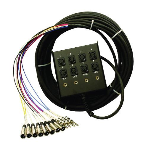 Pro Co Sound StageMASTER Multipair Audio Snake SMC0804FBX-100
