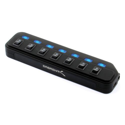 Sabrent 7-Port USB 2.0 Hub & Stand-Alone USB USB-H7PS