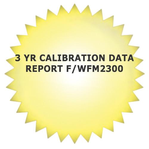 Tektronix 5-Year Calibration Data Report for WFM2300 WFM2300D5
