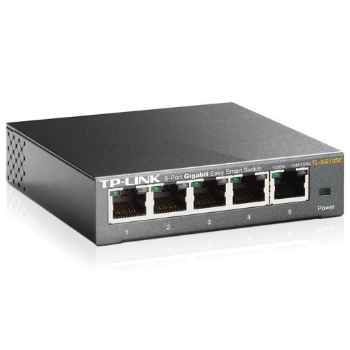 TP-Link TL-SG105E 5-Port Gigabit Easy Smart Switch TL-SG105E, TP-Link, TL-SG105E, 5-Port, Gigabit, Easy, Smart, Switch, TL-SG105E,