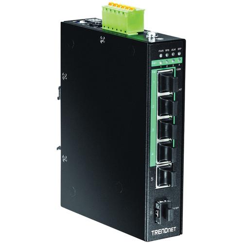 TRENDnet 5-Port Hardened Industrial Gigabit PoE  TI-PG541