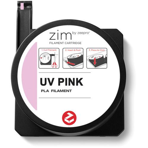Zeepro zim PLA Filament Cartridge (0.6 lb, UV Pink) ZP-PLA UVP