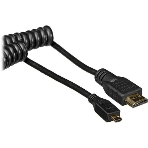 Atomos Micro to Full HDMI Coiled Cable ATOMCAB014, Atomos, Micro, to, Full, HDMI, Coiled, Cable, ATOMCAB014,