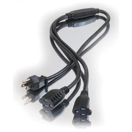 C2G  3' 16 AWG 1-to-2 Power Cord Splitter 29805
