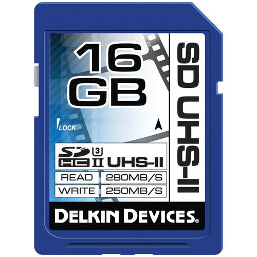 Delkin Devices 16GB UHS-II SDHC Memory Card (U3) DDSDUHS216GB