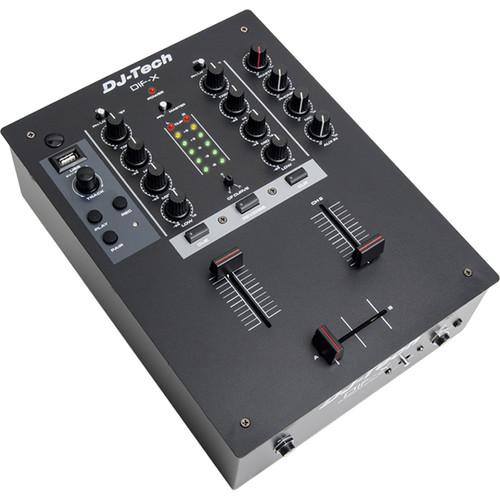 DJ-Tech 2-Channel Mixer With USB Recorder And DIF-X