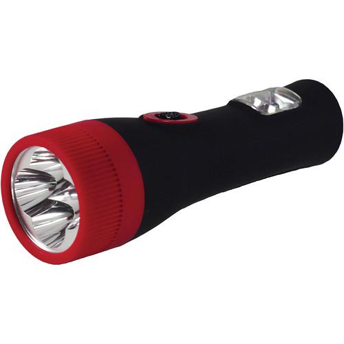 Go Green 4 LED Rechargeable Flashlight with Safety GG-113-4BKER, Go, Green, 4, LED, Rechargeable, Flashlight, with, Safety, GG-113-4BKER