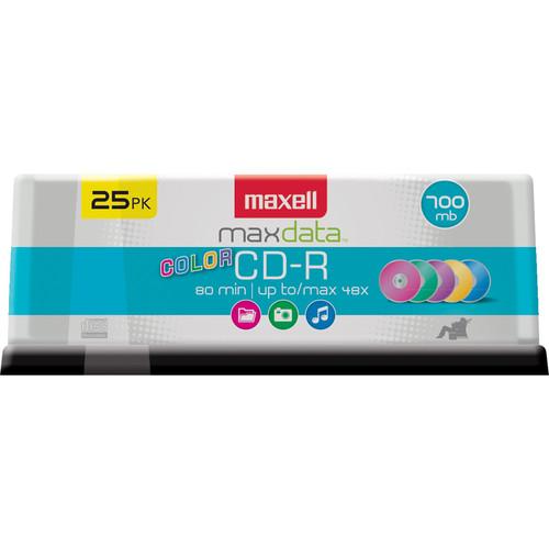 Maxell Recordable Color CD-R (700MB, 25 Pack) 648446