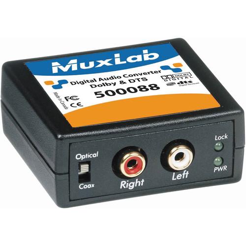 MuxLab Digital Audio Converter Dolby & DTS to Analog 500088, MuxLab, Digital, Audio, Converter, Dolby, &, DTS, to, Analog, 500088