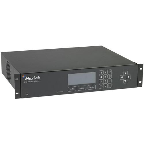 MuxLab HDMI 4x8 Matrix Switch HDBaseT & PoE 500419-POE-US, MuxLab, HDMI, 4x8, Matrix, Switch, HDBaseT, &, PoE, 500419-POE-US