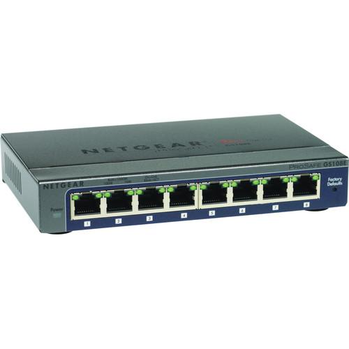 Netgear ProSafe Plus 8-Port Gigabit Ethernet Switch, Netgear, ProSafe, Plus, 8-Port, Gigabit, Ethernet, Switch