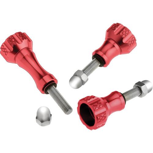 Revo Aluminum Thumbscrew for GoPro (3-Pack, Red) AC-ATS-R